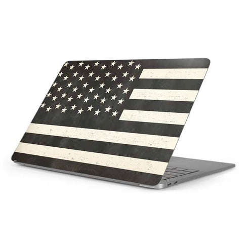 Black & White USA Flag Apple MacBook Pro 16-inch Skin